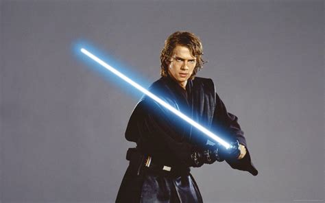 Anakin Skywalker Wields His Iconic Lightsaber