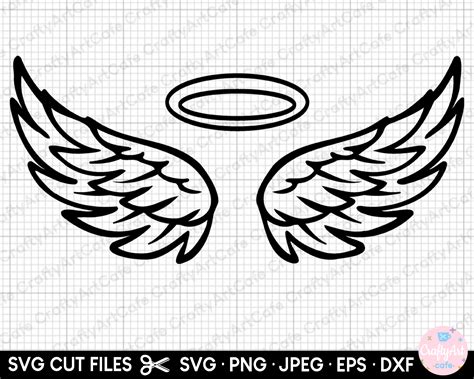 Angel Halo Svg Angel Halo Png Angel Wings Svg Angel Wings Png Angel