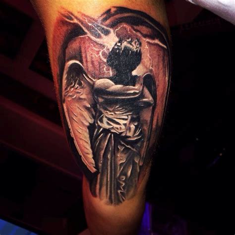 Angel Tattoo Black