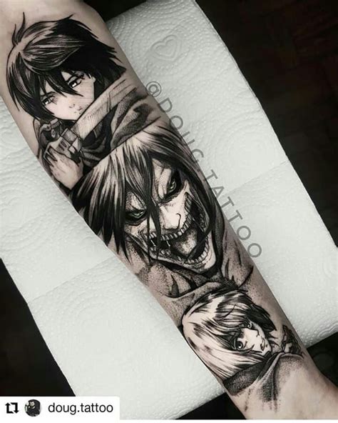 Animetattoo Artist Credit On Instagram Eren Jaeger Attack On Titan Artist Credit