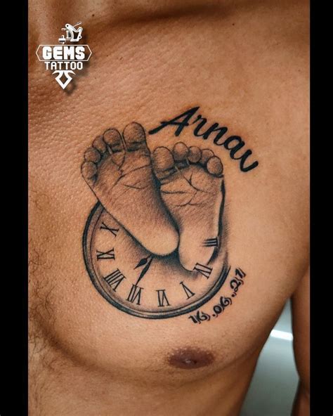 Ankle Name Tattoo Ideas Baby Feet Tattoos Baby Tattoos Baby