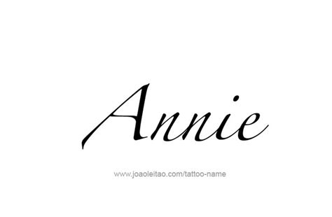 Annie Name Tattoo Designs