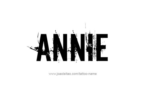 Unique Annie Tattoo Designs and Ideas