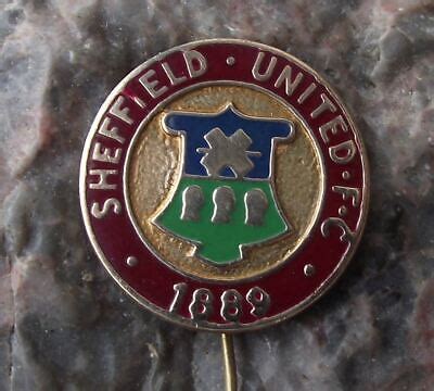 Antique Sheffield United 1889 English Football Club Soccer Crest Pin