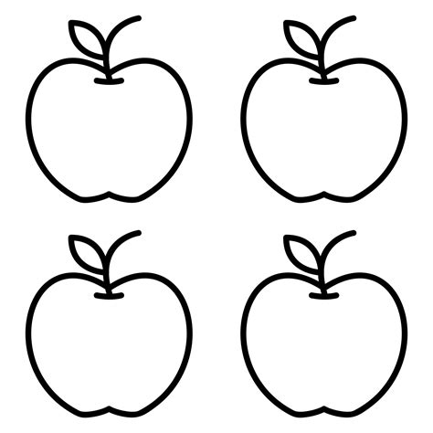 Apple Template Preschool 10 Free Pdf Printables Printablee