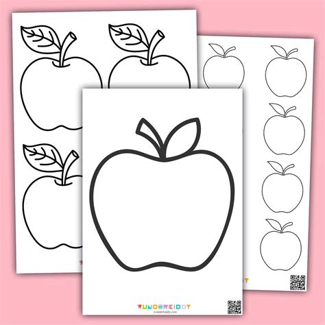 Apple Template Printable Free Pack For Creative Apple Activities