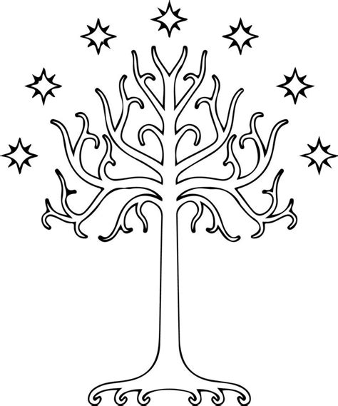 Arbre Du Gondor Svg Tolkien Etsy France Institut De Massage Etsy