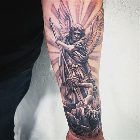 Archangel Michael Tattoo Spiritual Symbolism Tattoosofasia