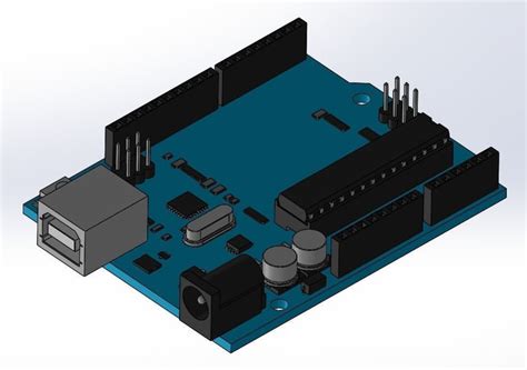 Arduino Uno Rev3 Free Vr Ar Low Poly 3D Model Cgtrader