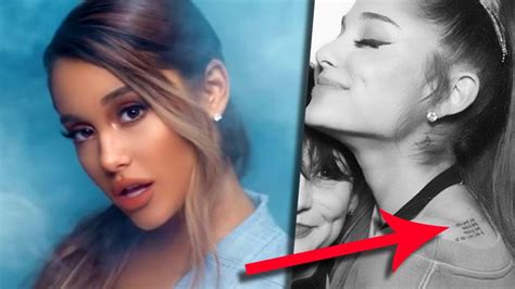 Ariana Grande Tattoos How Many She Has Photos Meanings J 14