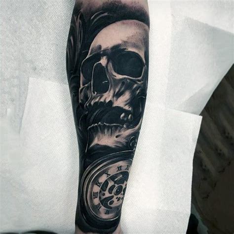 Arm Forearm Arm Skull Tattoos For Men Scribb Love Tattoo Design