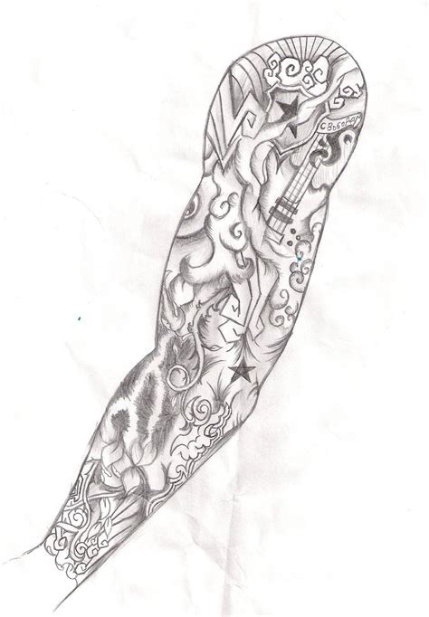 Arm Tattoo Template Design