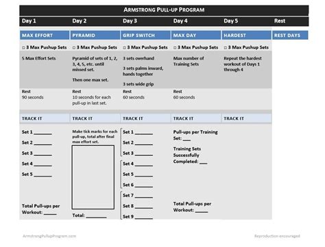 Armstrong Pullup Program