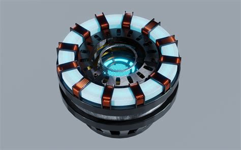 Artstation Arc Reactor Iron Man Game Assets