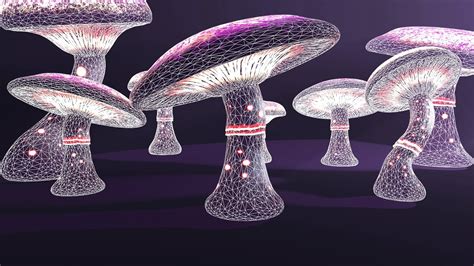 Artstation Fantasy Mushrooms Collection Game Assets