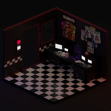 Artstation Five Nights At Freddy S Security Office