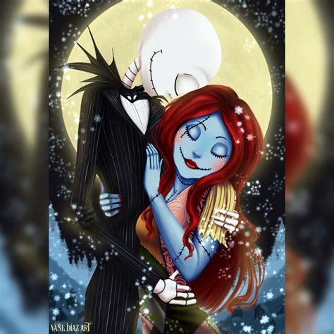 Artstation The Nightmare Before Christmas Jack Sally Embrace