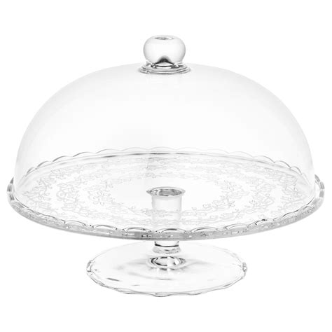 Arv Br Llop Cake Stand With Lid Clear Glass Ikea Cake Stand With