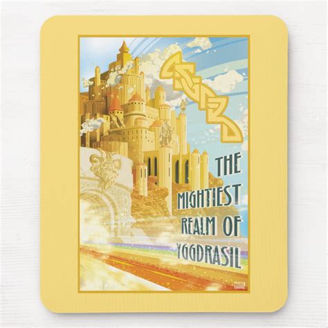 Asgard The Mightiest Realm Of Yggdrasil Mouse Pad Zazzle