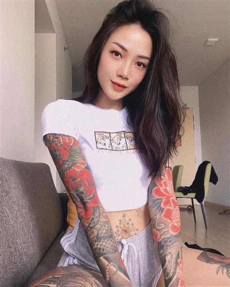 Asian Tattoo Girl Asian Tattoos Girl Tattoos Bruce Lee Art Cute Asian Guys Ulzzang Boy