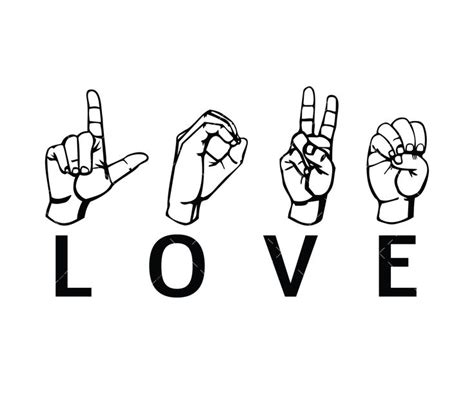 Asl I Love You Print I Love You Signs Sign Language Tattoo Love