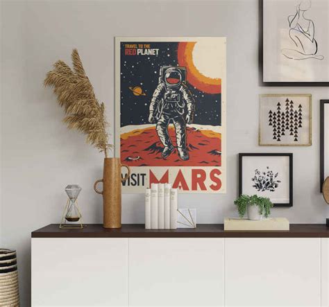 Astronaut Space Poster Tenstickers