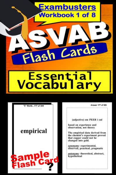 Asvab Study Guide Essential Vocabulary Asvab Flashcards Asvab Prep