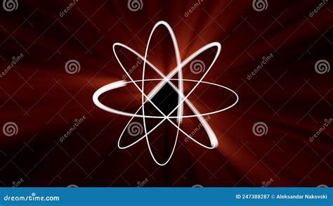 Atom Model 3D Illustration Render Stock Illustration Illustration Of