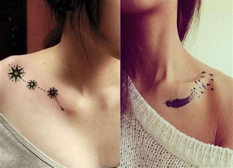 Attractive Collar Bone Tattoos Designs For Women 2022 Feminine Tattoo