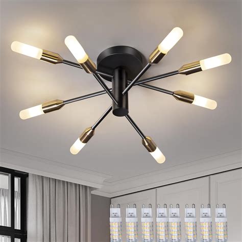 Aufrichting Bedroom Ceiling Lighting Fixtures Sputnik Light Fixture 8