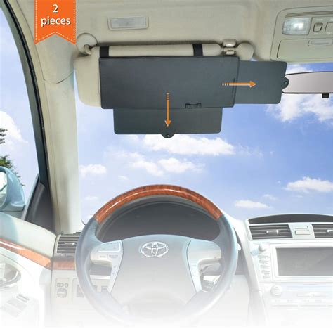 Autogeartm Car Sun Visor Extender Extension Extends Your Sun Visor