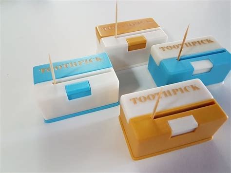 Automatic Box For Toothpicks 3D Model 3D Printable Cgtrader