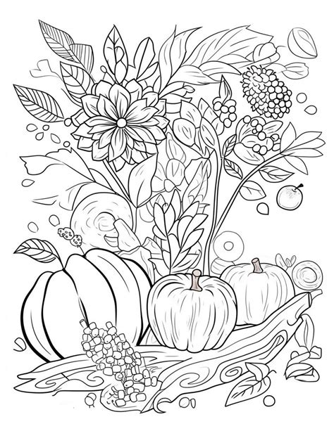 Autumn Coloring Pages For Adults