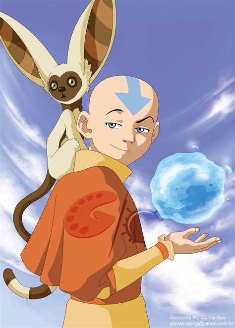 Avatar Aang And Momo Aang Aang And Momo Avatar Aang