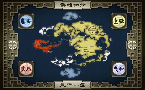 Avatar Last Airbender World Map Guide