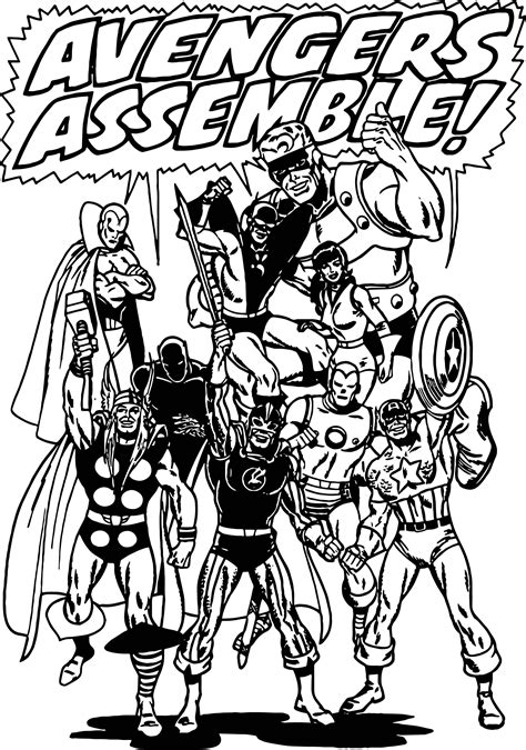 Avengers Coloring Pages to Save the World