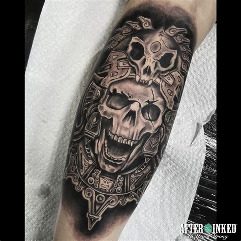 Aztec Skull Tattoo