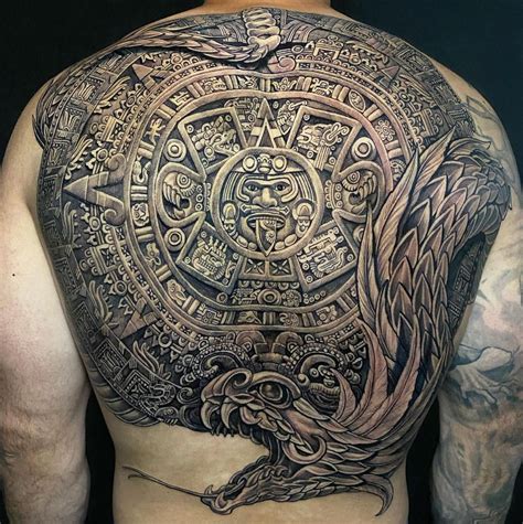 Aztec Warrior Tattoo Chest