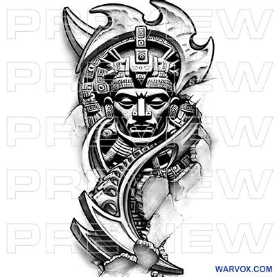 Aztec Warrior Tattoo Design Ideas and Meaning