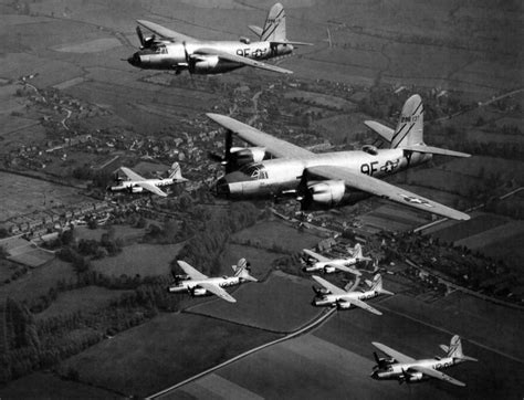 B 26B Marauder Bombers Flying In Formation Ww2 England Photograph By