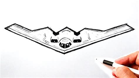 B2 Bomber Drawing Easy