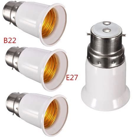 B22 To E27 Lamp Light Bulb Base Socket Converter Adaptor