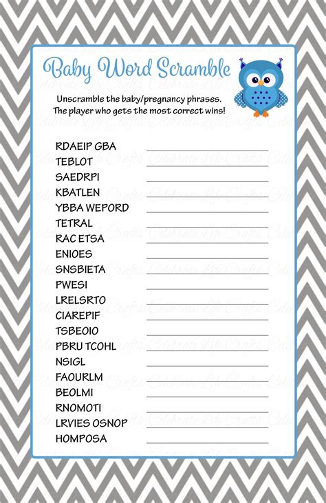 Baby Shower Fun: 10 Printable Games to Enjoy