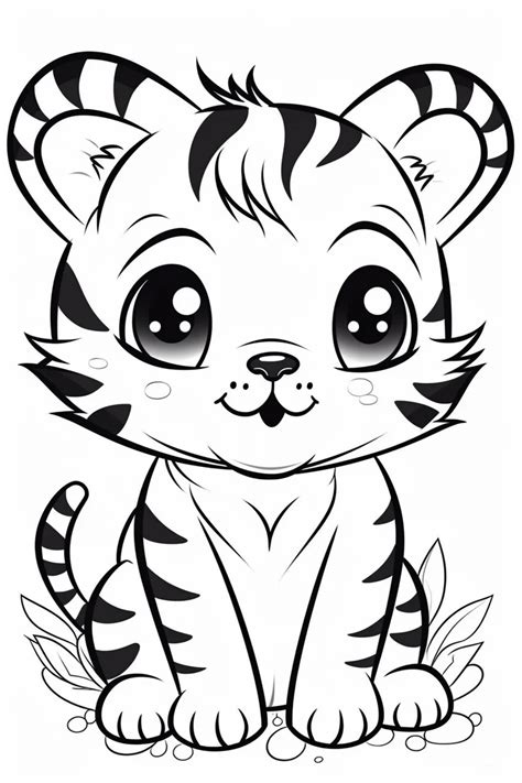 Baby Tiger Coloring Pages Coloring Home