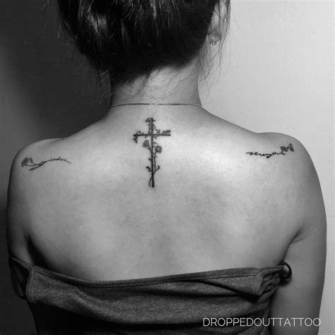 Stunning Back Tattoo Cross Designs to Inspire Faith