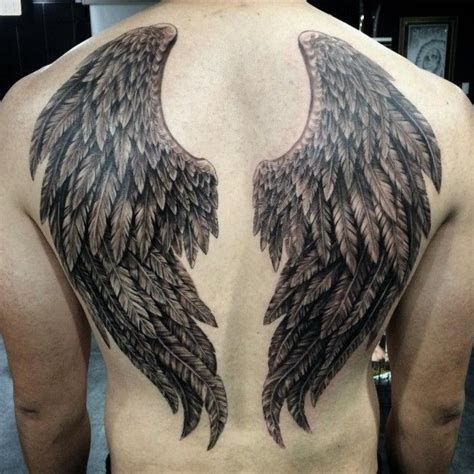 7 Designs for a Back Tattoo of Wings