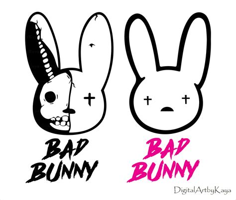 Bad Bunny Logo Design Logo Template Stock Vector Adobe Stock