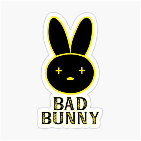 Bad Bunny Logo Sticker For Sale By Onlyon1e Redbubble