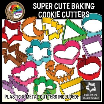 Baking Clipart Cookie Cutter Shapes Play Dough Tools Bakery