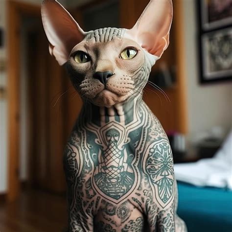 7 Bald Cat Tattoos You Won't Believe